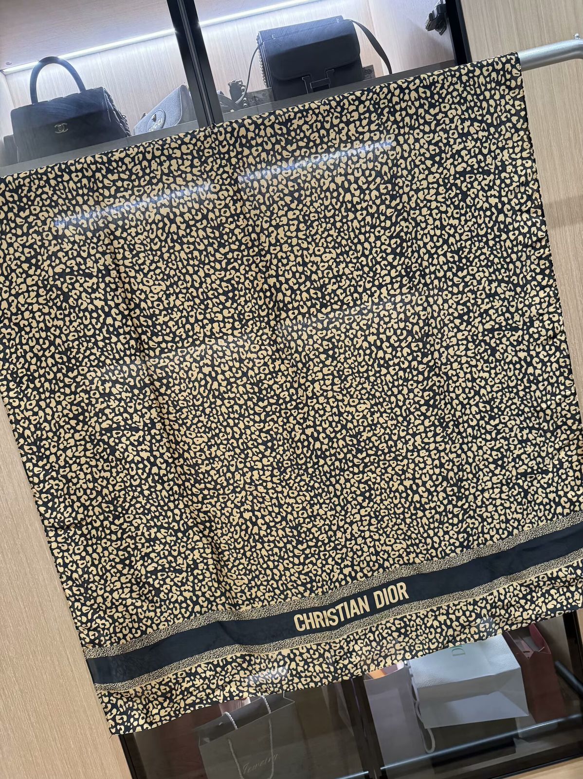 Luxury Brand Christiana Dior Print Silk Scarf