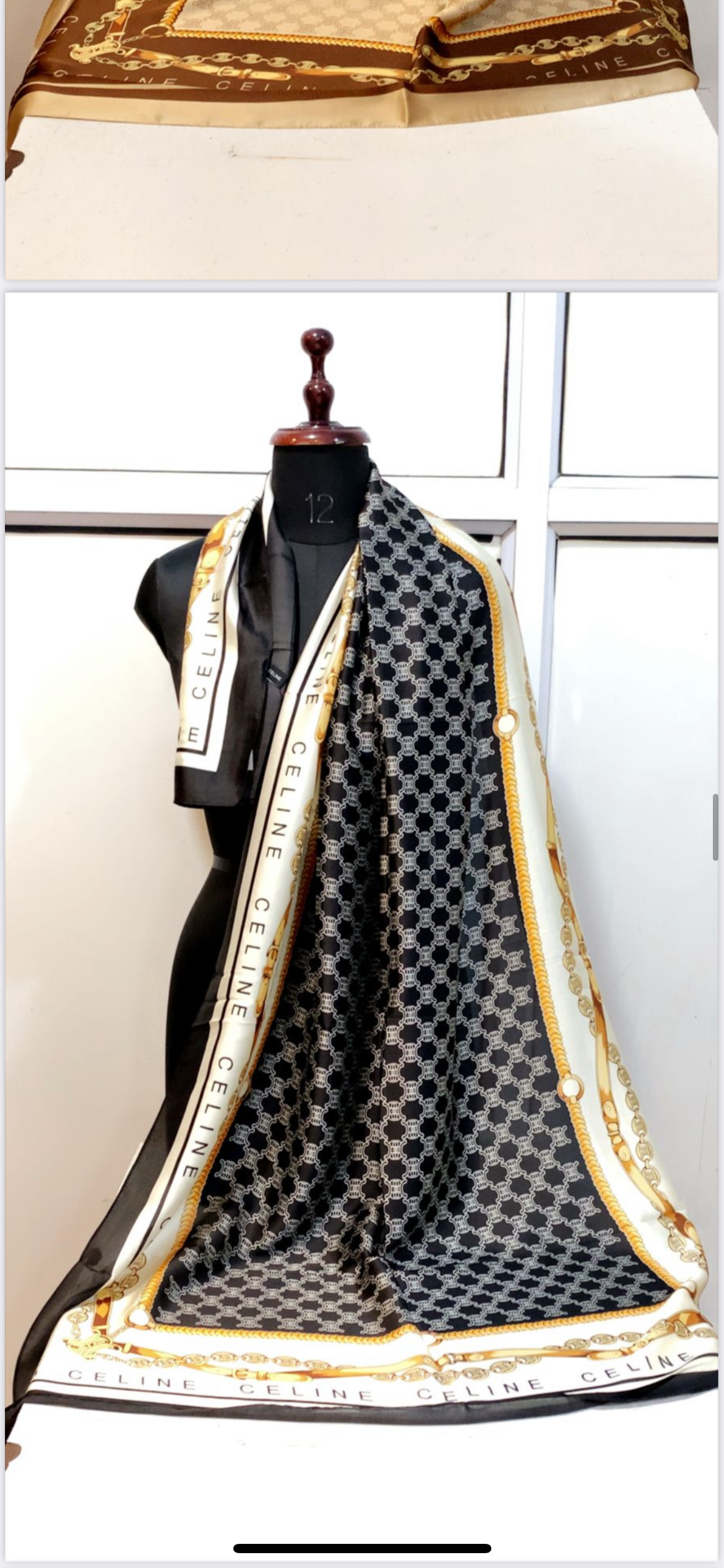 Luxury Brand silk muse Print Silk Scarf
