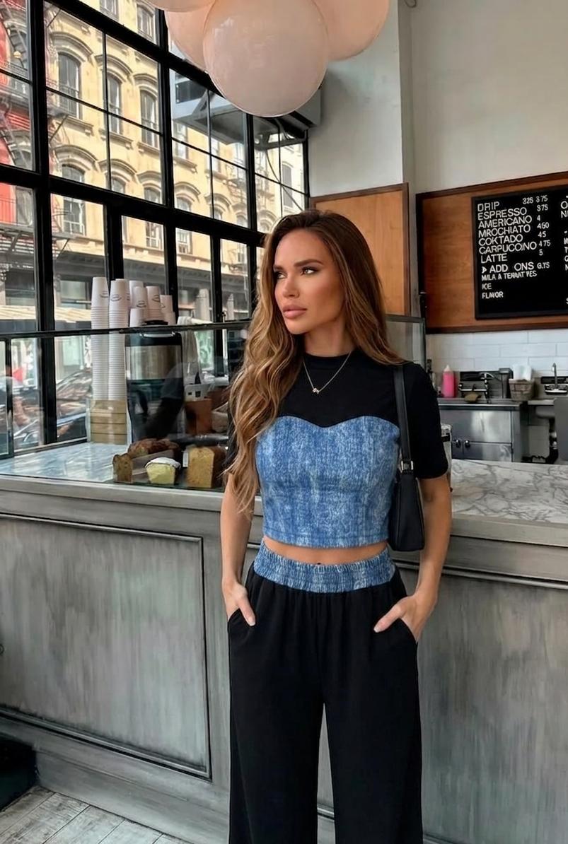 Denim Illusion Luxe Co Ord