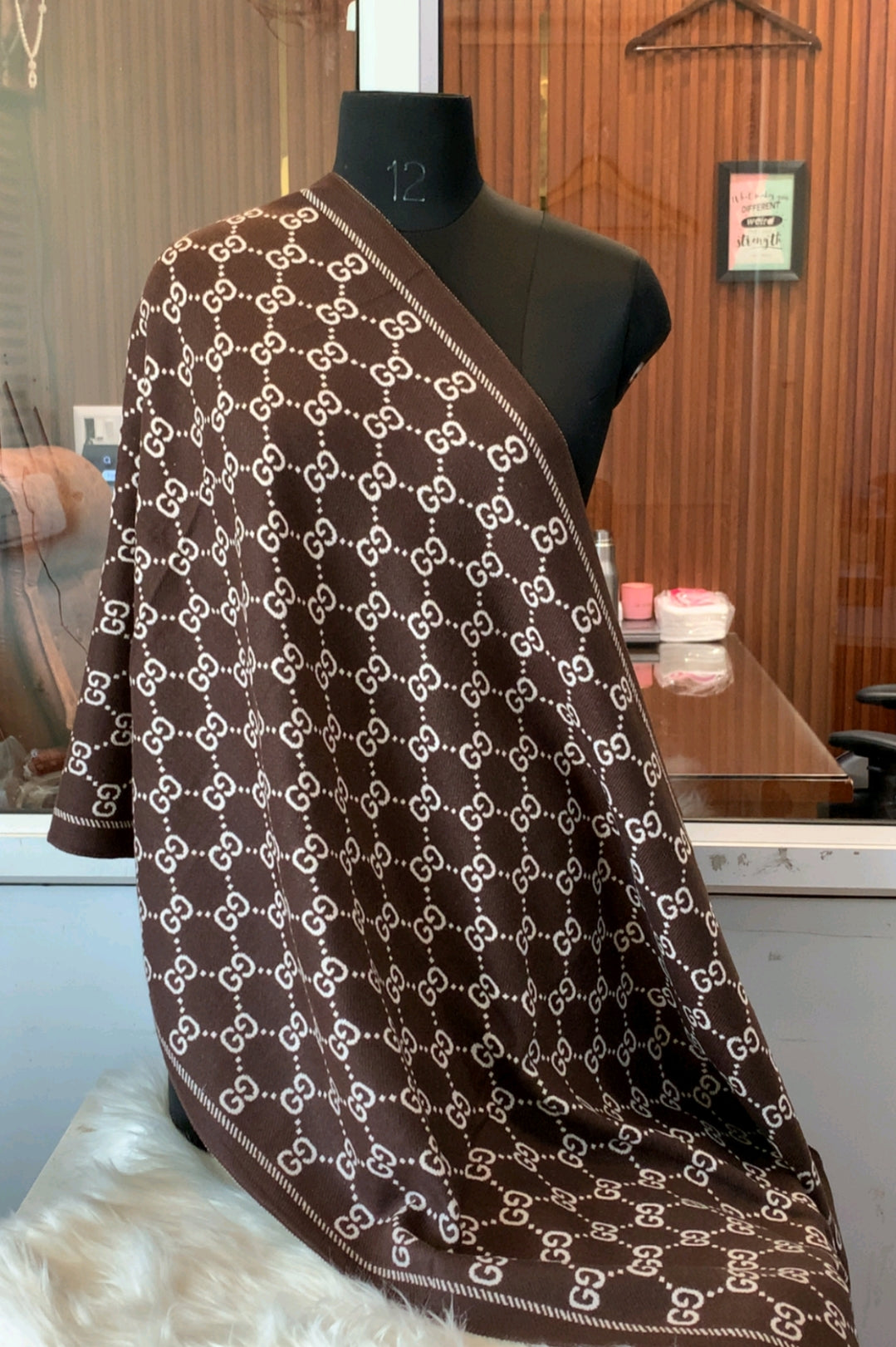 Branded GC Winter Luxury Stole Plain