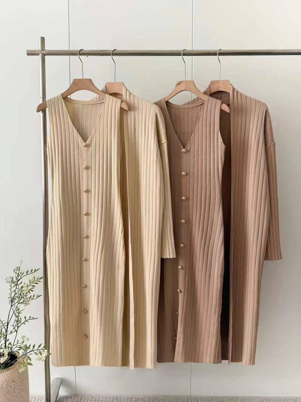 Espresso Chic Layered Dress