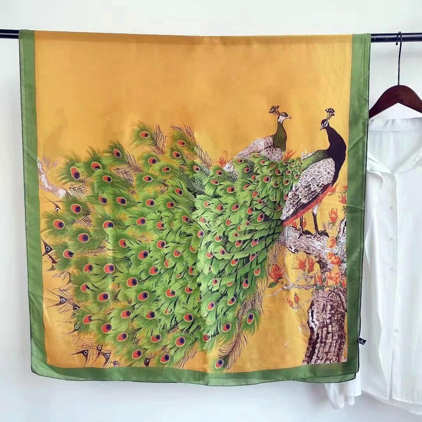 Emerald Peacock Royale Shawl