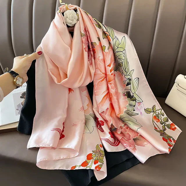 Luxury Printed Silk Scarf