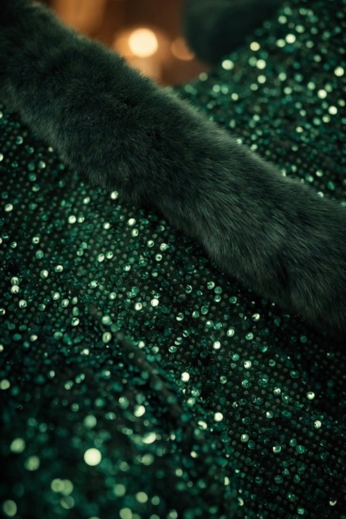 Statement Swarovski Fur Stole
