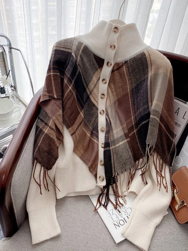 Alpine Luxe Cape Cardigan