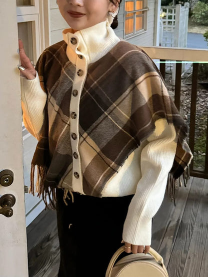 Alpine Luxe Cape Cardigan