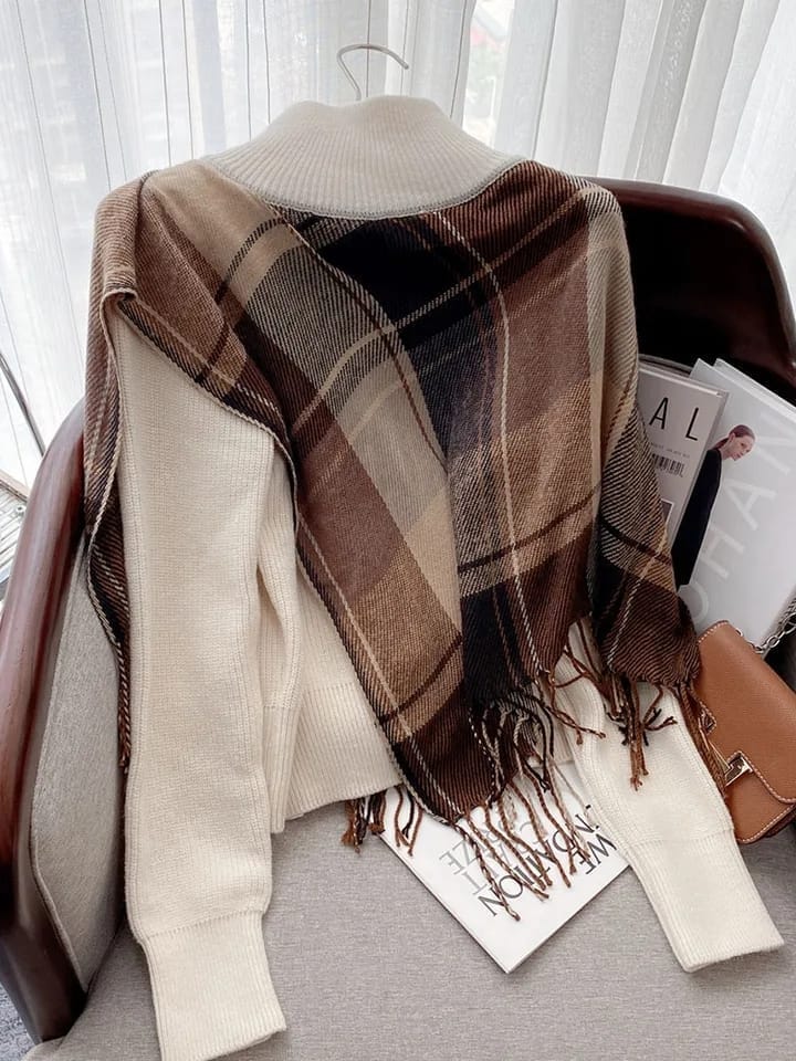 Alpine Luxe Cape Cardigan