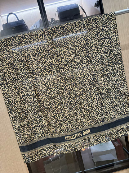 Luxury Brand Christiana Dior Print Silk Scarf