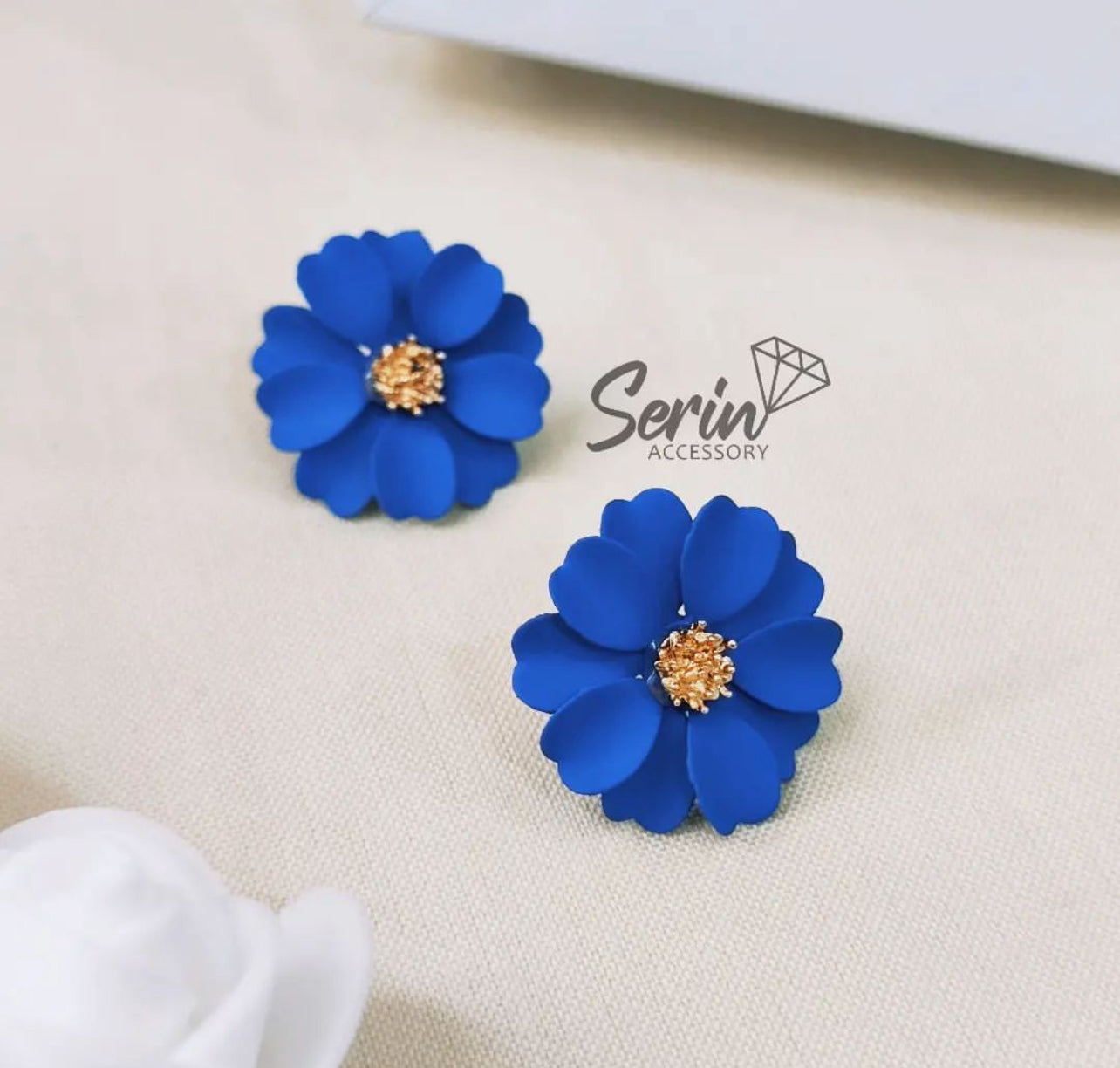 Korean Luxury Big Flower Earring