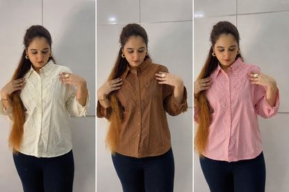 Luxe Lace Collar Shirt
