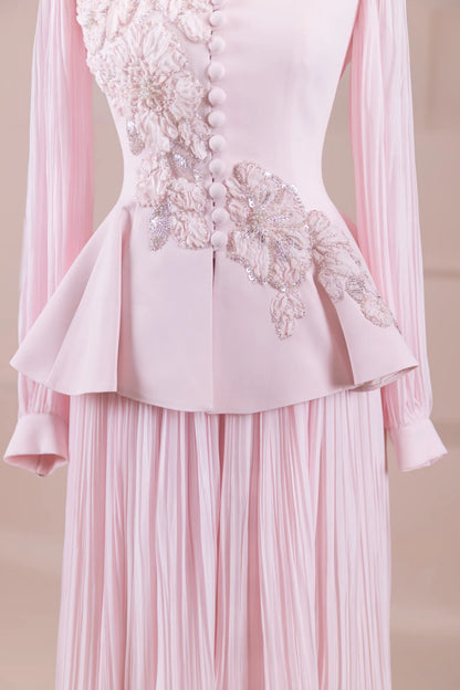 Flora Luxe Pleated Co-Ord Set