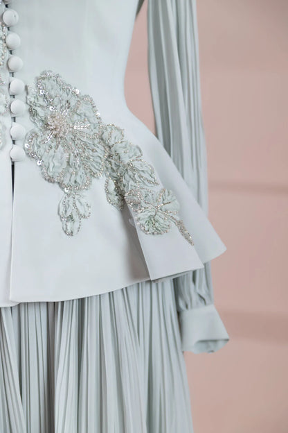 Flora Luxe Pleated Co-Ord Set