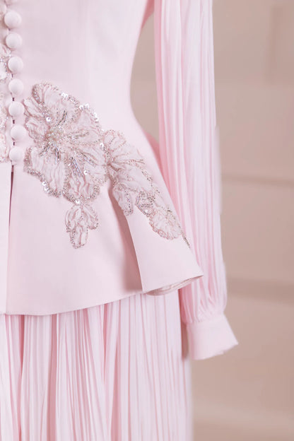 Flora Luxe Pleated Co-Ord Set