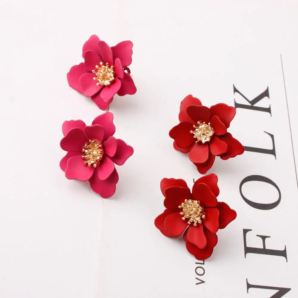 Korean Artilady Flower Stud