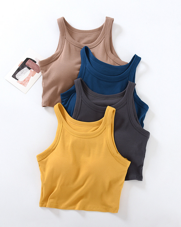 Cozy cup padded tank top