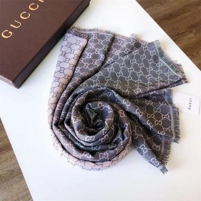 Velour grace branded silk scarf