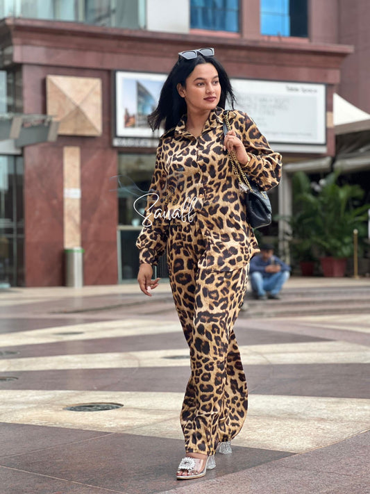 The eve luxury leopard print co ord
