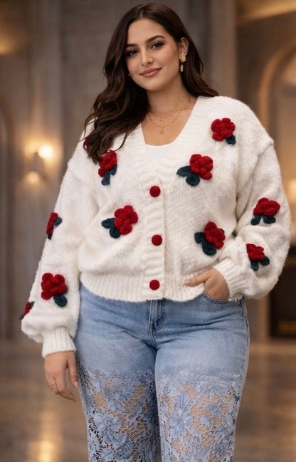Rose Bloom Cardigan