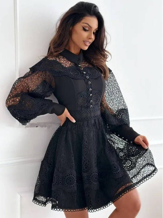 Meshm short dress