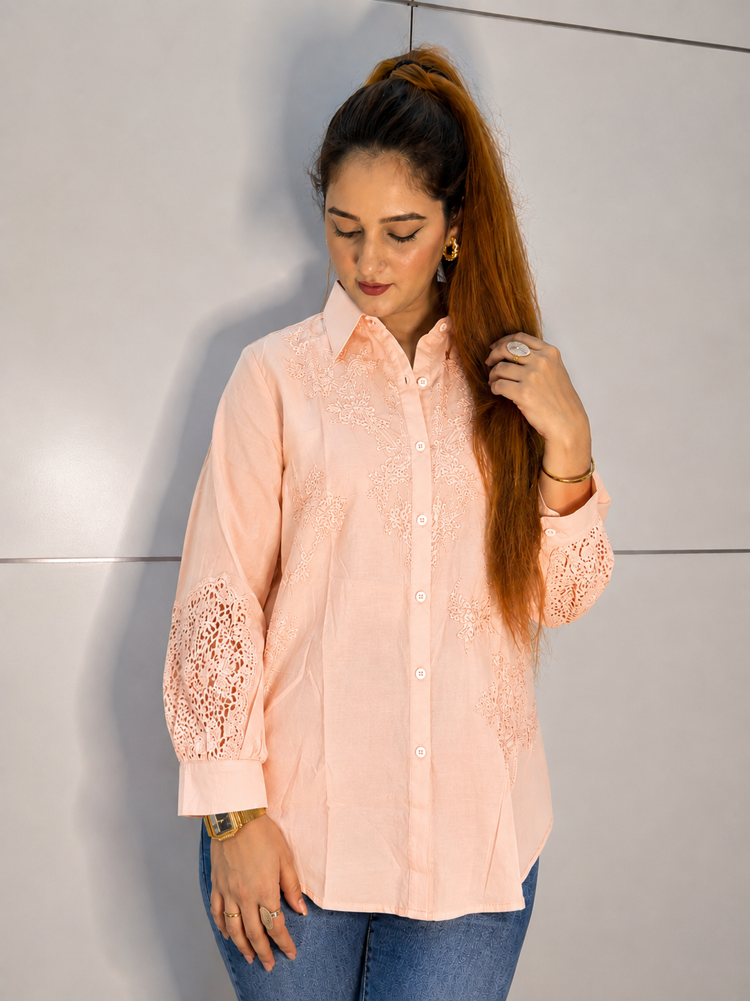Luxe Lace Flora Shirt
