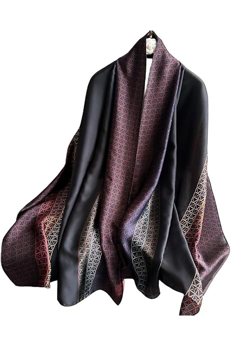 Printed luxury silk scarf