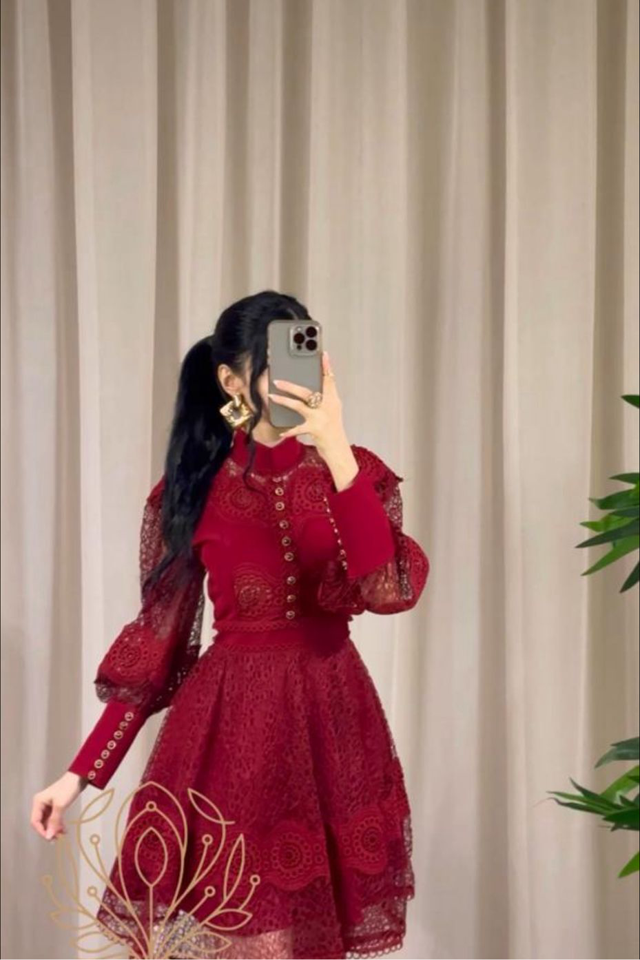 Meshm short dress