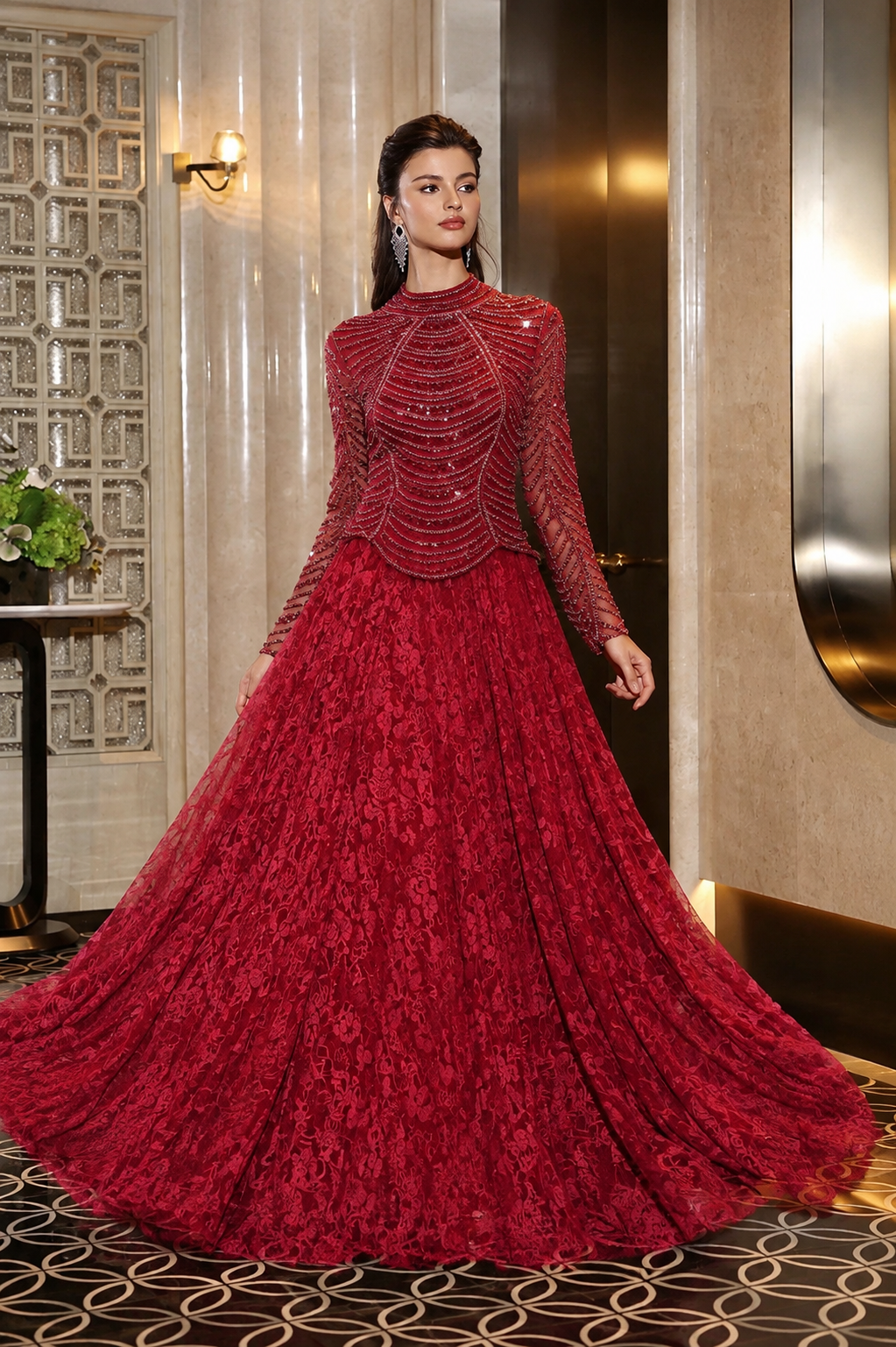 Celeste Lace Elegance Dress