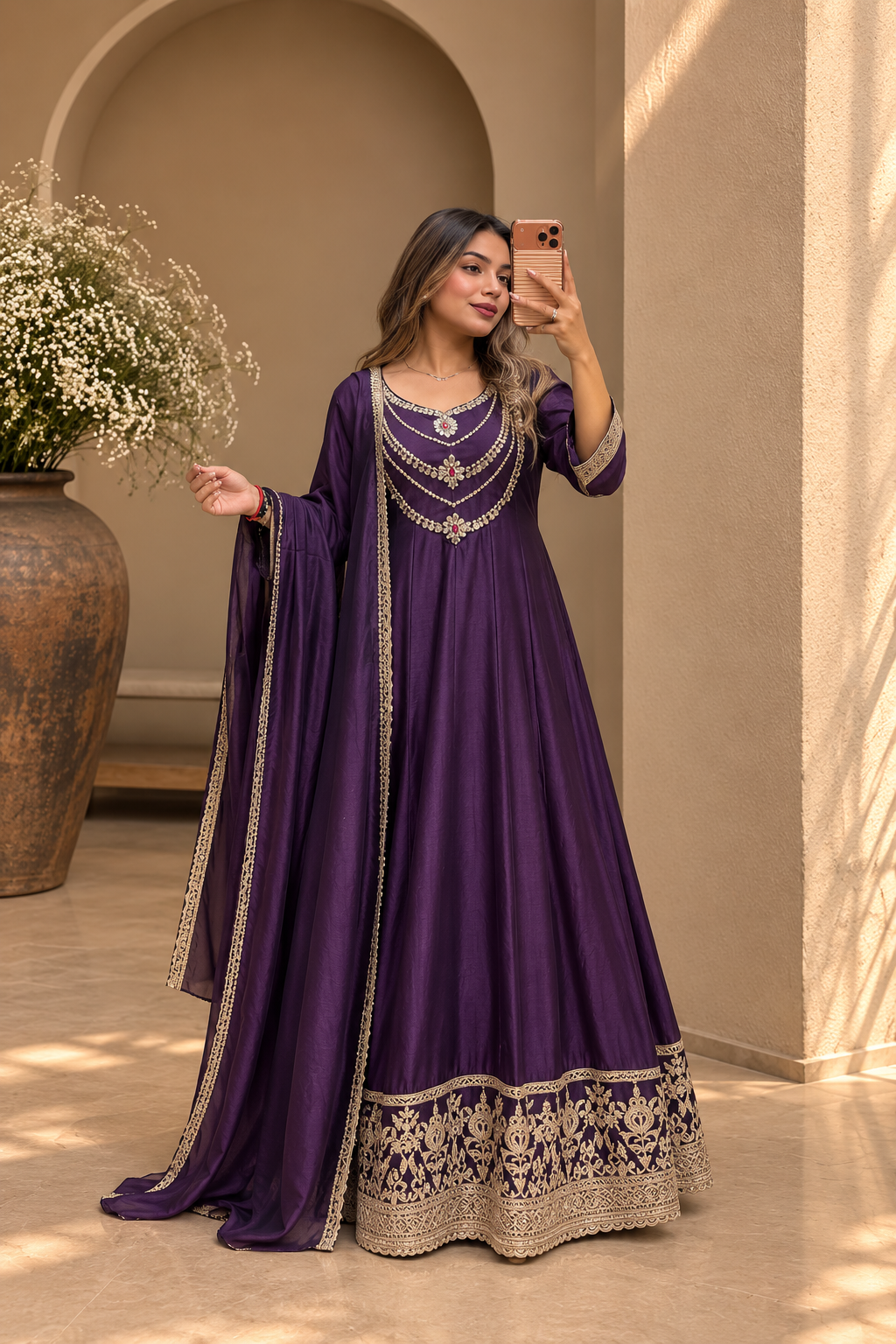 Noor E Sham - Anarkali set
