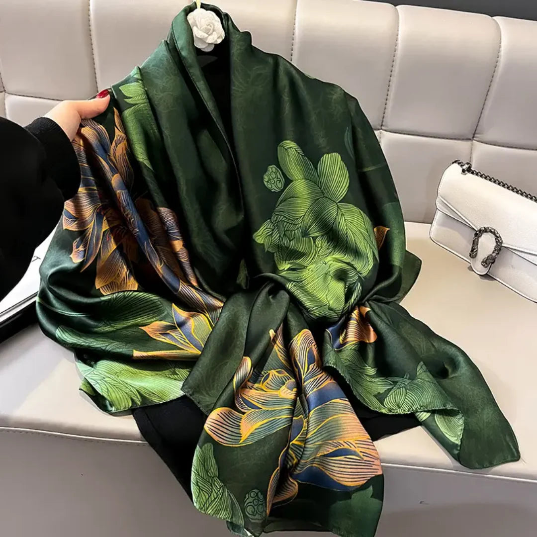 Midnight Muse Silk Scarf