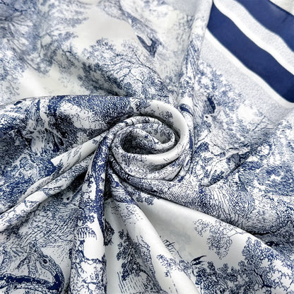 Blue Reverie Silk Scarf