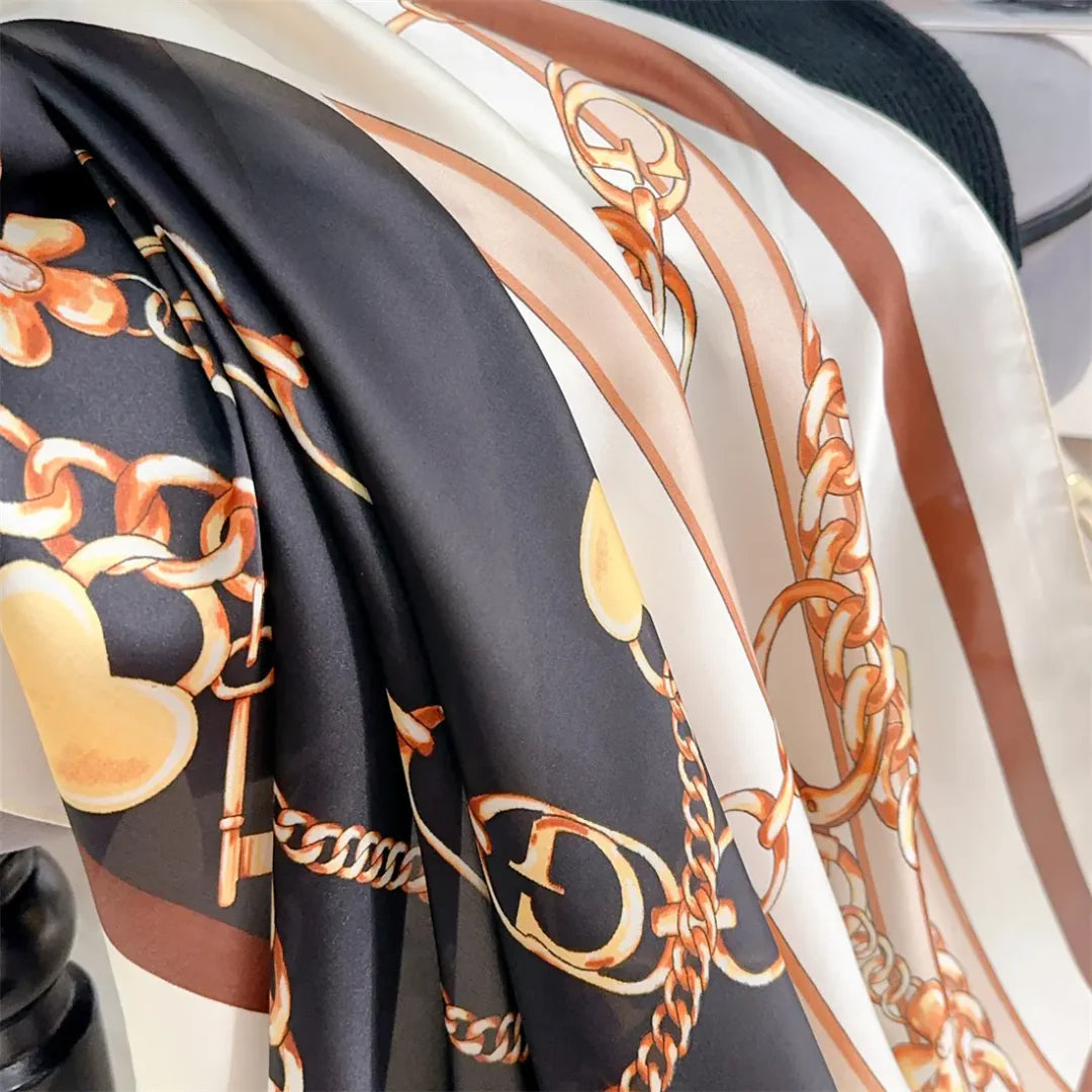 Elaf Noire Silk Scarf