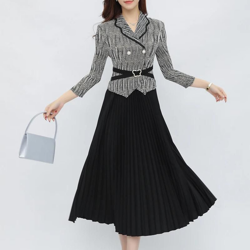 Pleated Skirt Dress