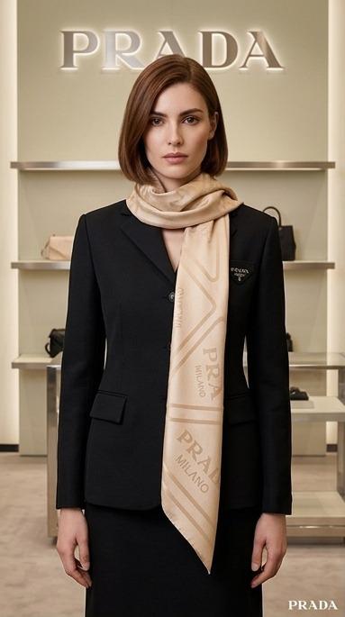 Pero Luxury Monogram Scarf