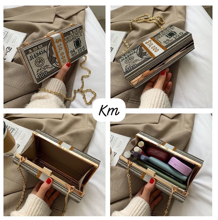 Fashion Designer Hot selling designer Dollar Style Clutch