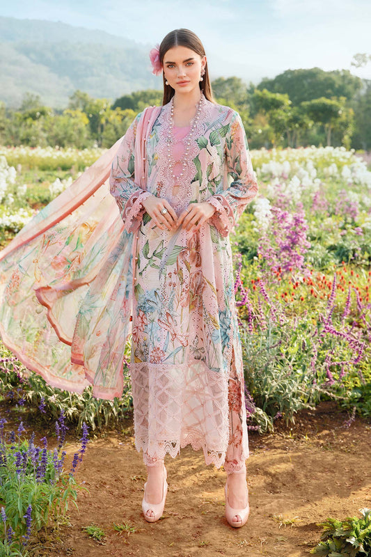 3 Piece Unstitched Printed Lawn Suit | MPT 2502 - B