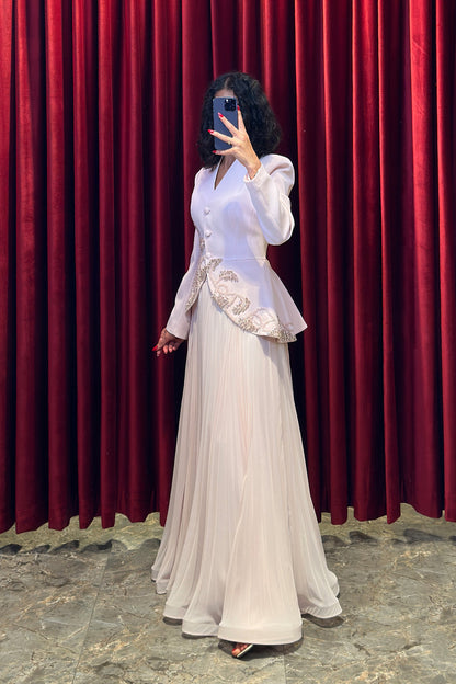 The Pearl Elan Gown Set