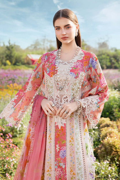 3 Piece Unstitched Printed Lawn Suit | MPT 2509 - B