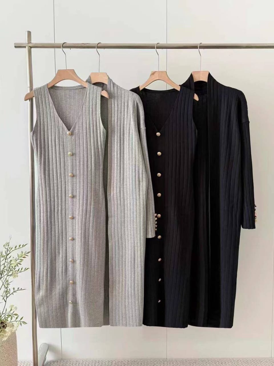 Espresso Chic Layered Dress