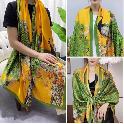 Emerald Peacock Royale Shawl