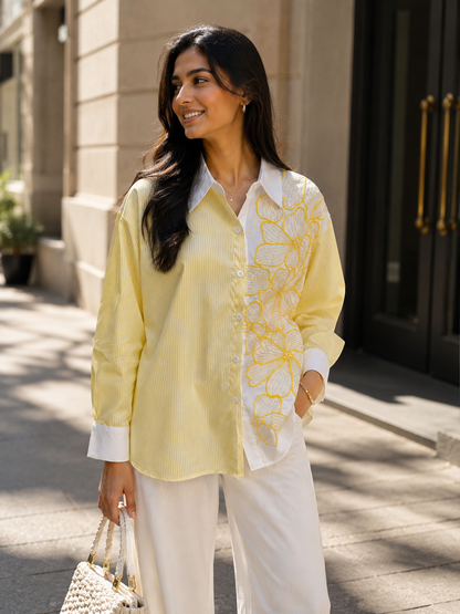 Emma Floral Embroidered Shirt