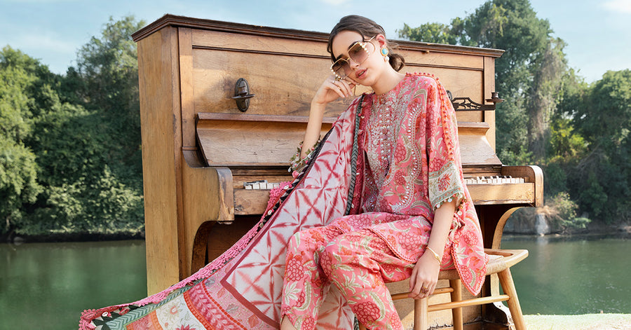 (Copy) 3 Piece Unstitched Printed Lawn Suit | MPT-2513-A