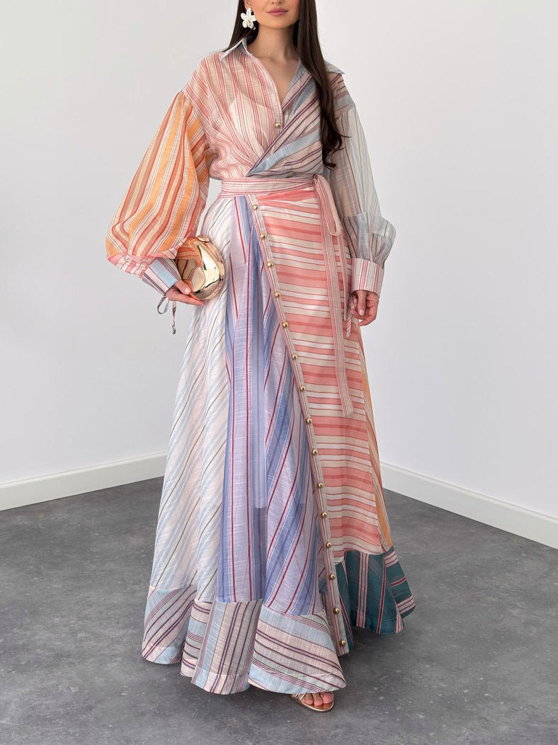 Pastel Reverie Luxe Shirt Dress