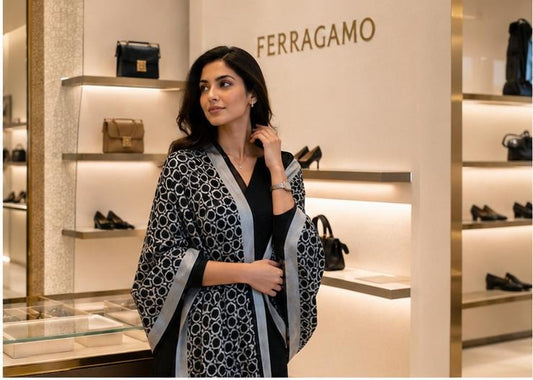 Ferro Luxury Monogram Stole