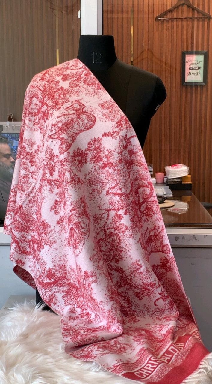 Luxury Brand print Winter Stole -CD