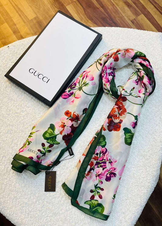 Luxury Brand Print Gucci Silk Scarf