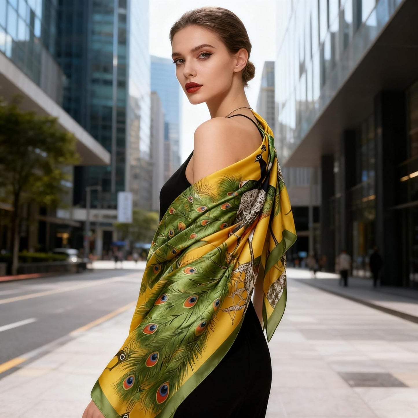 Emerald Peacock Royale Shawl