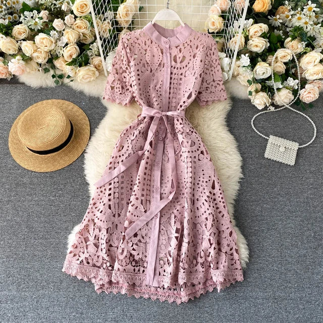 Silote Vintage Luxury Lace Dress