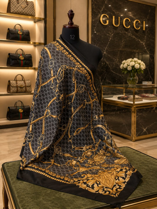 Gracy Luxury Monogram Stole