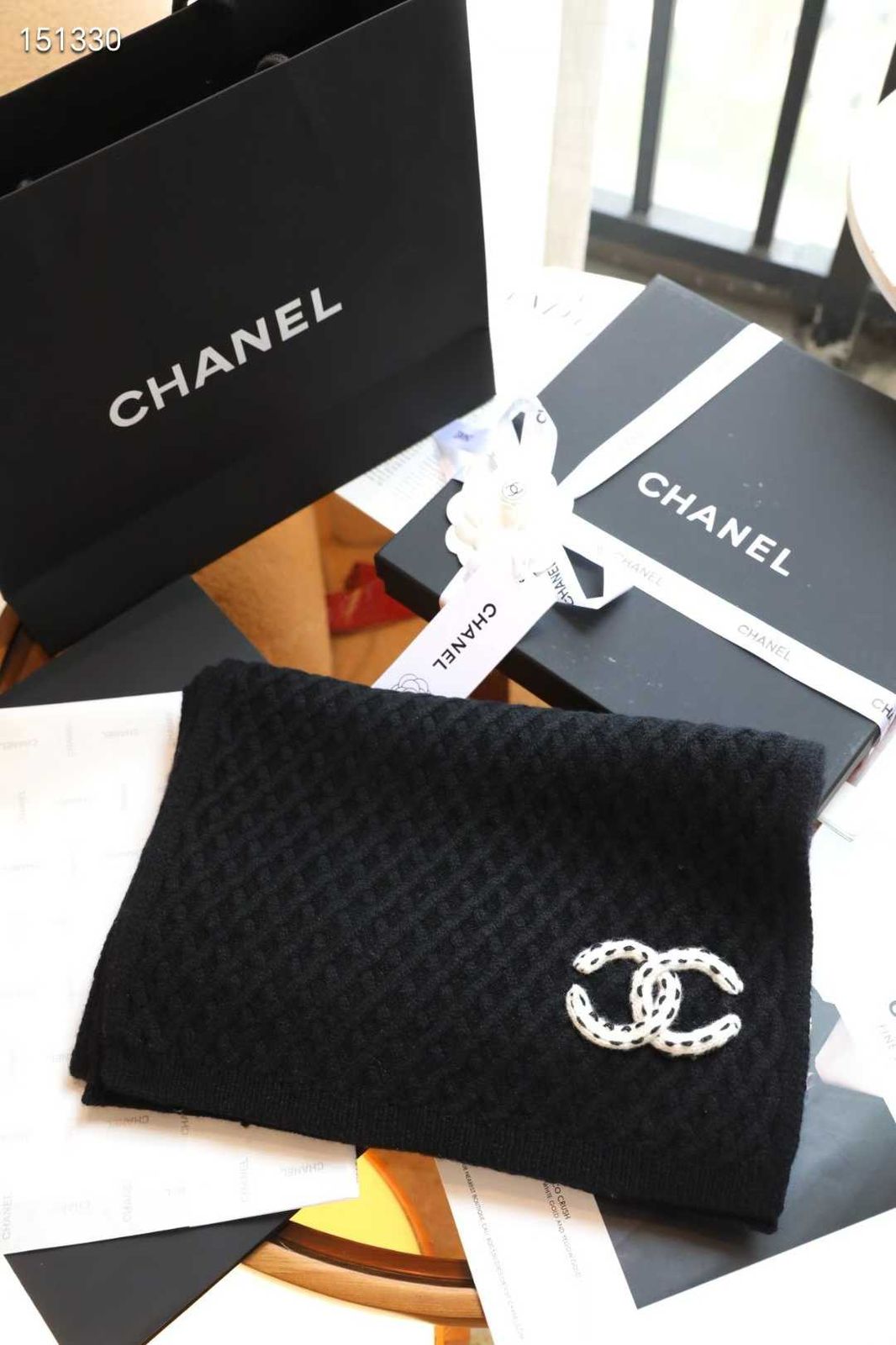 CC Logo Knit Scarf
