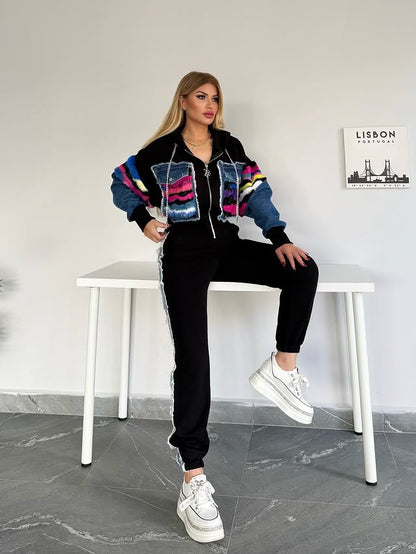 Urban Denim Pop Co Ord Set